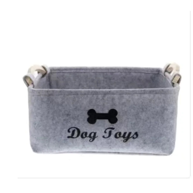 Pet Toys Felt Storage Basket