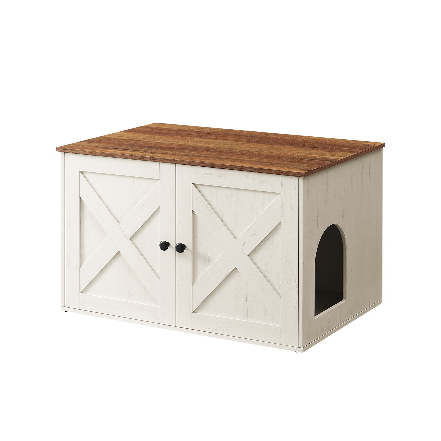 Cat Litter Box Enclosure with Removable Divider
